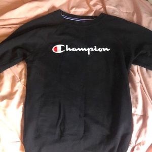 Black Champion Crewneck